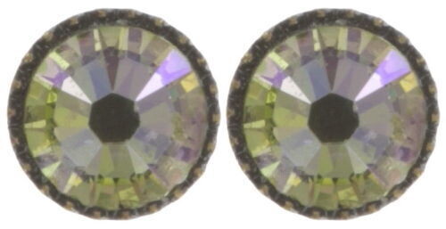 Konplott Ohrringe Konplott Ohrringe "Black Jack" Hellgrün, Lila verspiegelt