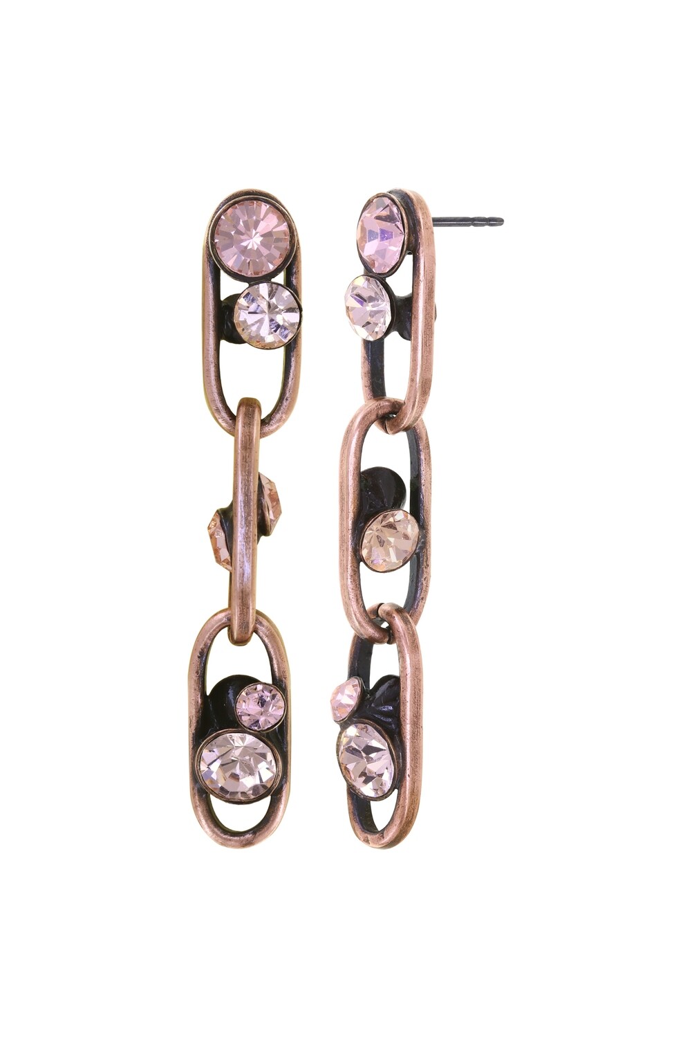 Konplott Ohrstecker baumelnd "Glam Rock" beige