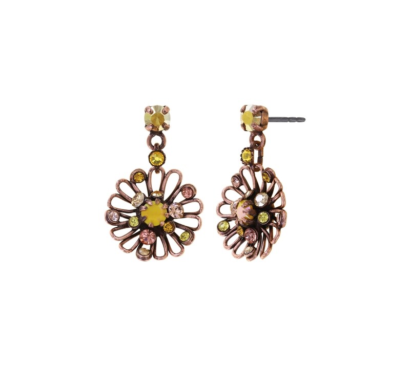 Konplott Ohrstecker baumelnd Konplott Ohrstecker baumelnd "Distel" yellow