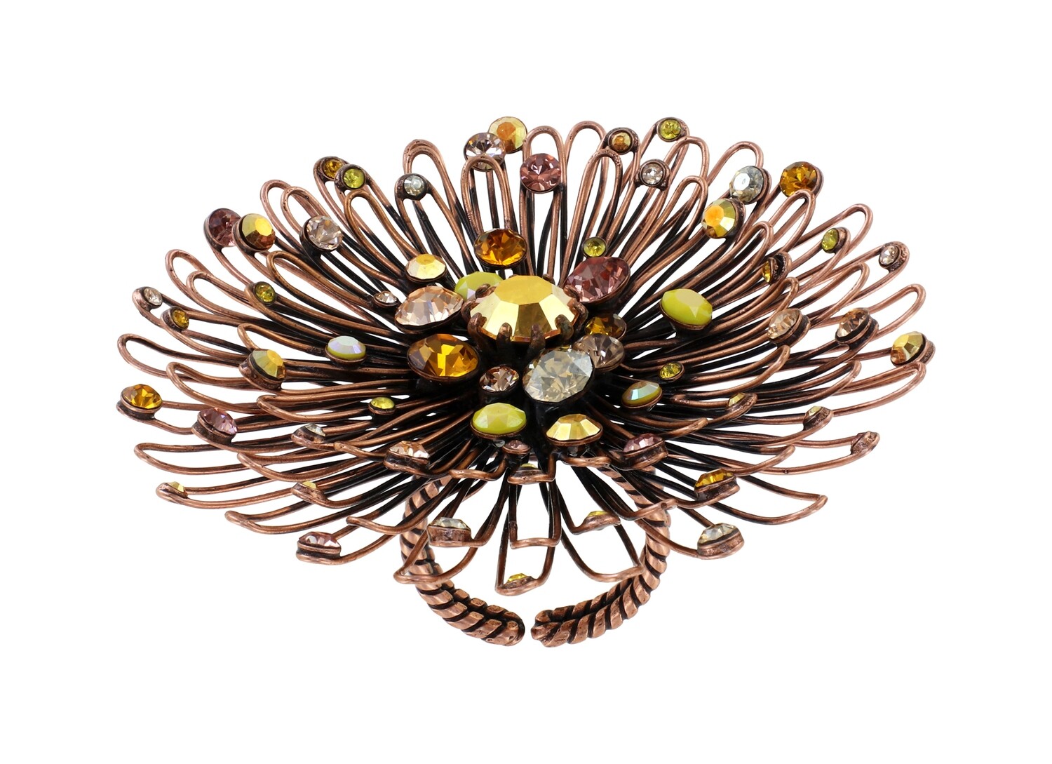 Konplott Ring "Distel" gelb