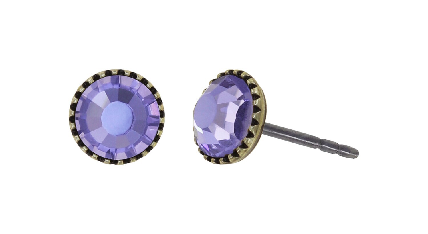 Konplott Ohrstecker "Black Jack" lila violet