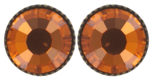 Konplott Ohrstecker "Black Jack" orange sun