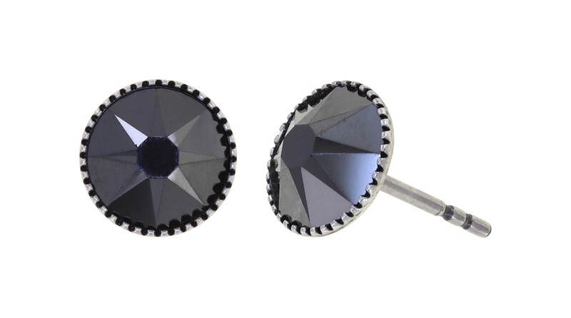 Konplott Ohrstecker Konplott Ohrstecker "Black Jack" black jet hematite