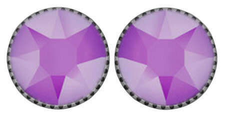 Konplott Ohrstecker "Black Jack" lila crystal electric violet