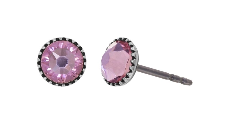 Konplott Ohrstecker Konplott Ohrstecker "Black Jack" pink light rose