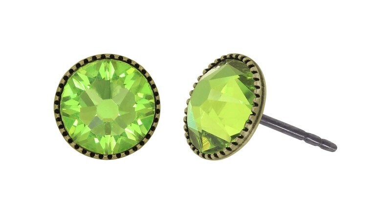 Konplott Ohrstecker Konplott Ohrstecker "Black Jack" green citrus