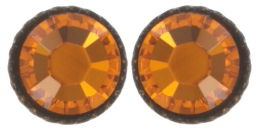 Konplott Ohrstecker "Black Jack" orange sun
