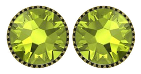 Konplott Ohrstecker "Black Jack" green citrus