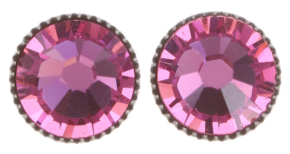 Konplott Ohrstecker "Black Jack" pink light rose