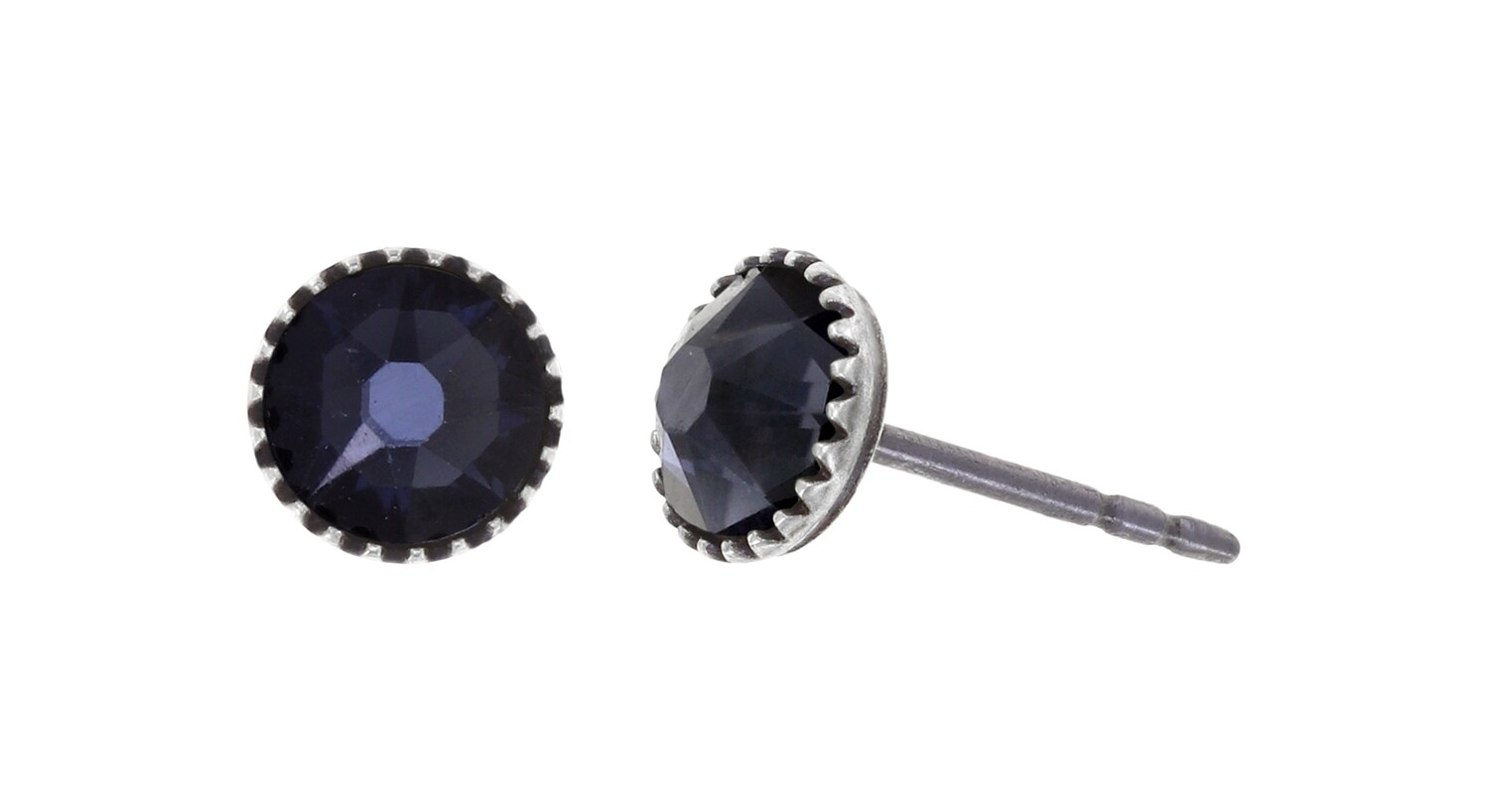 Konplott Ohrstecker "Black Jack" black graphite