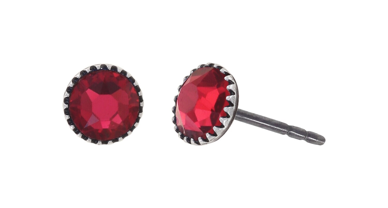 Konplott Ohrstecker "Black Jack" red scarlet