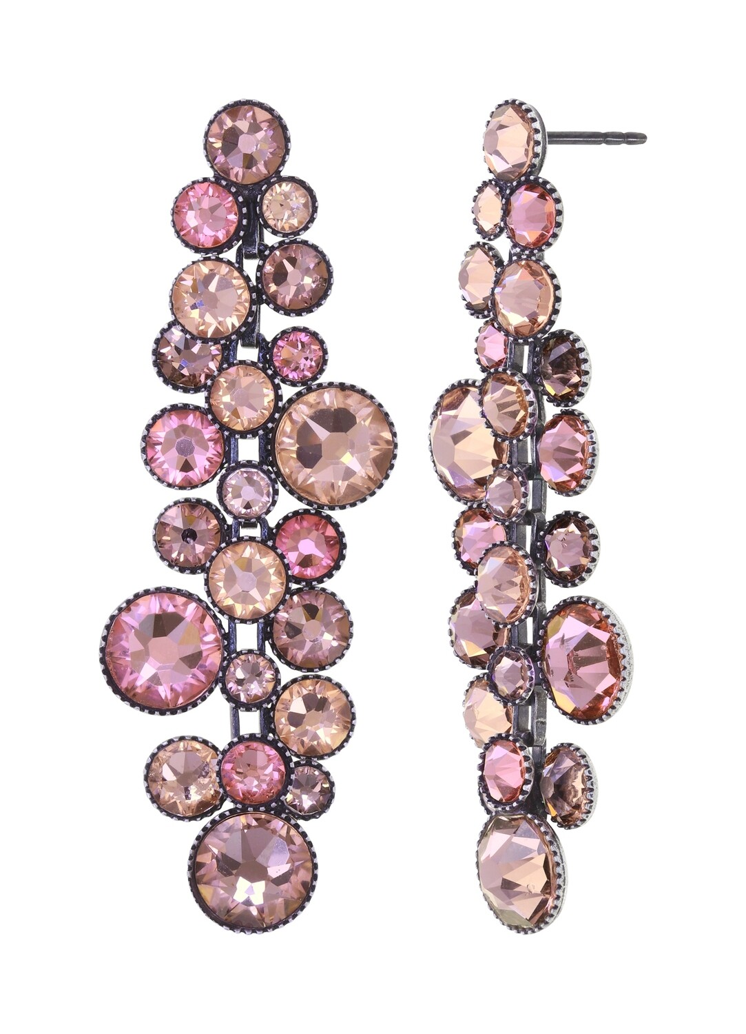 Konplott Ohrstecker  "Water Cascade" beige/rose