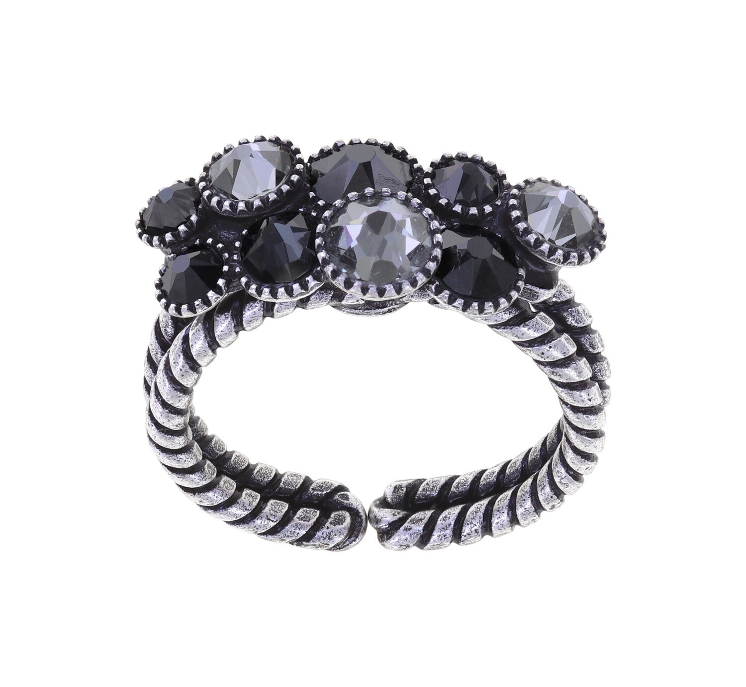 Konplott Ring "Water Cascade" black