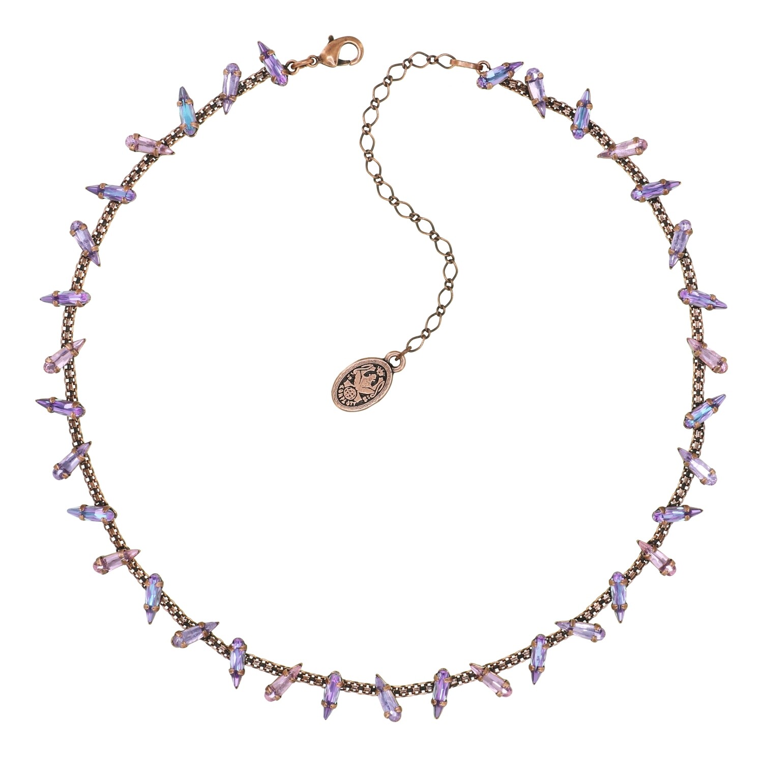 Konplott Kette "Jumping Drops" beige/lila