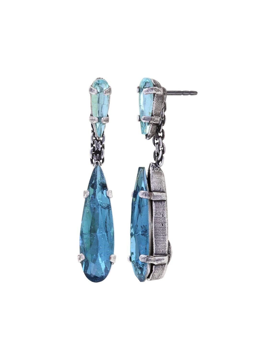 Konplott Ohrstecker baumelnd "Jumping Drops" blue