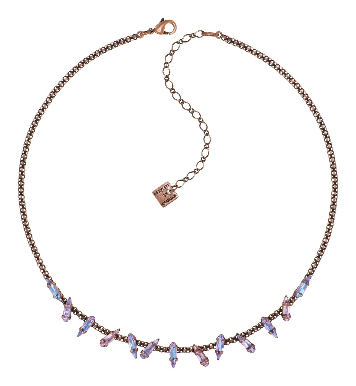 Konplott Kette "Jumping Drops" beige/lila