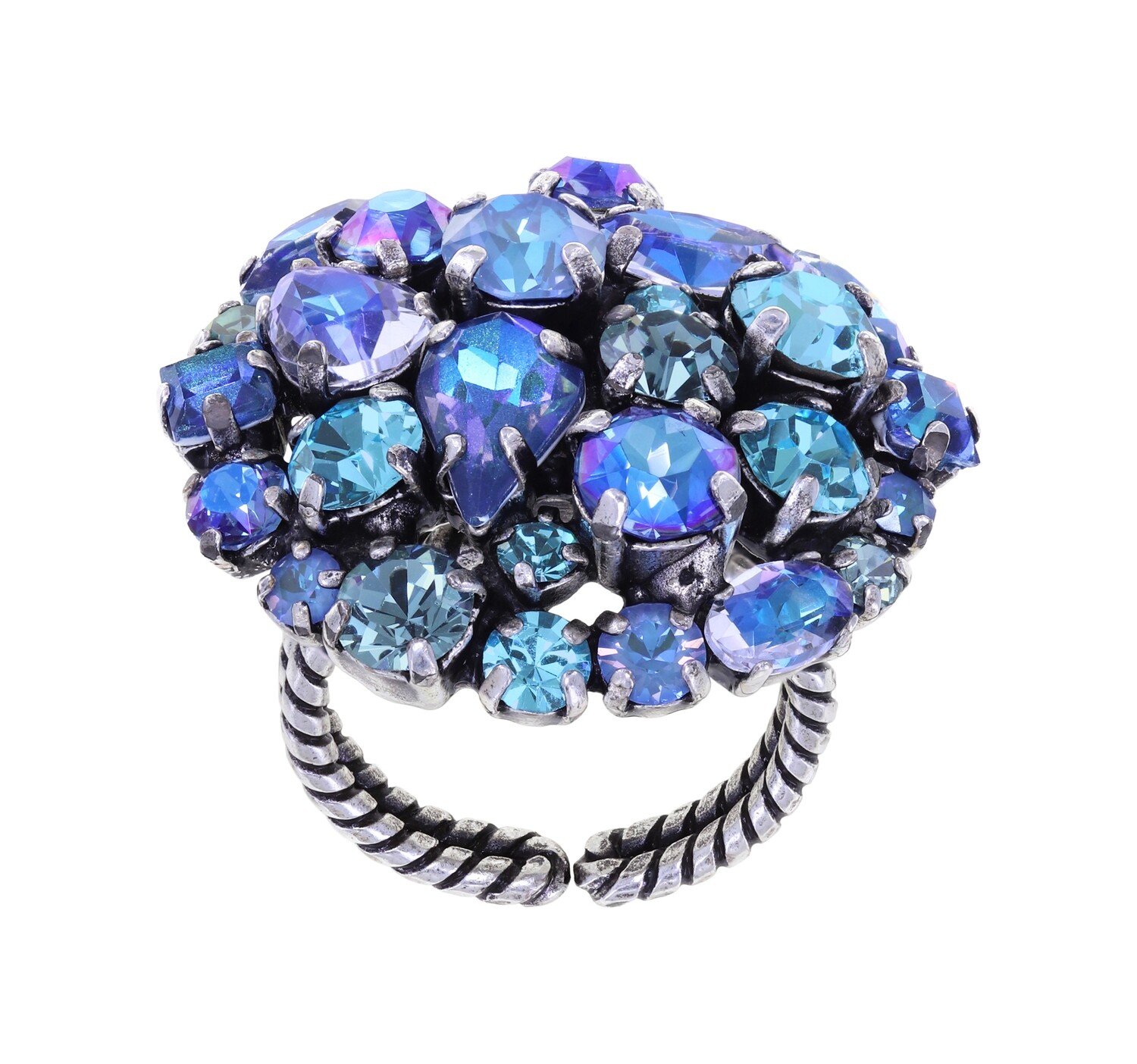 Konplott Ring M "Ballroom" blue
