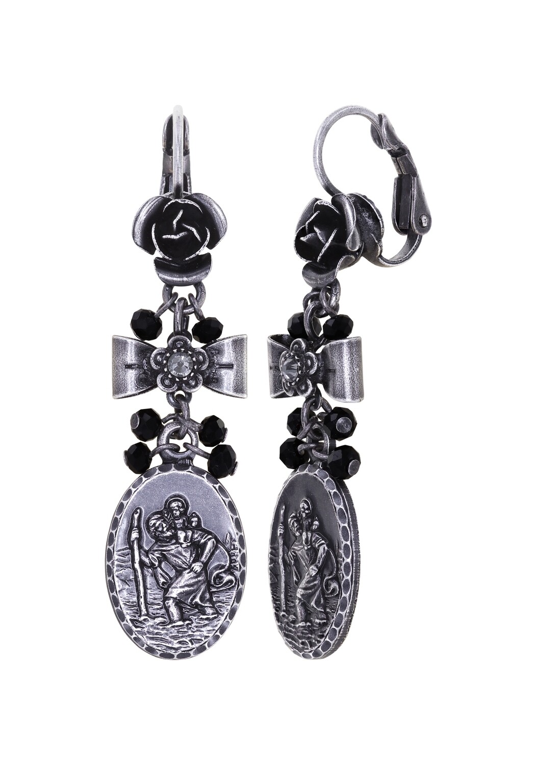 Konplott Ohrhänger "Love, Hope and Destiny" black