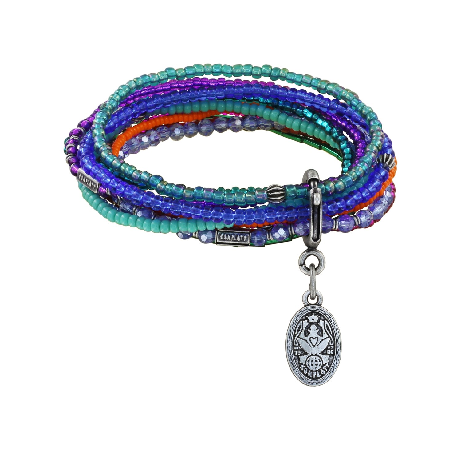 Konplott Armband elastisch "Petit Glamour d´Afrique" multi