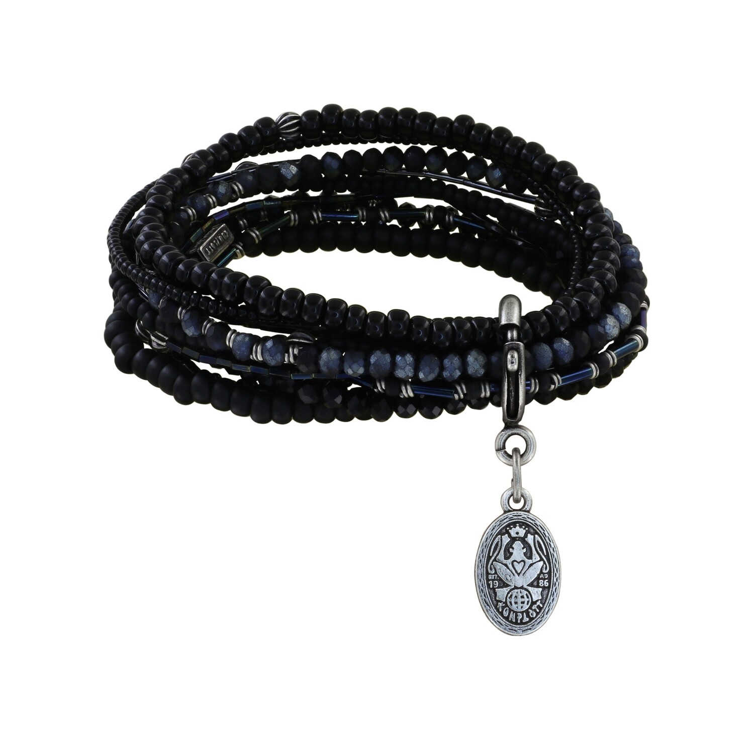 Konplott Armband elastisch "Petit Glamour d´Afrique" black
