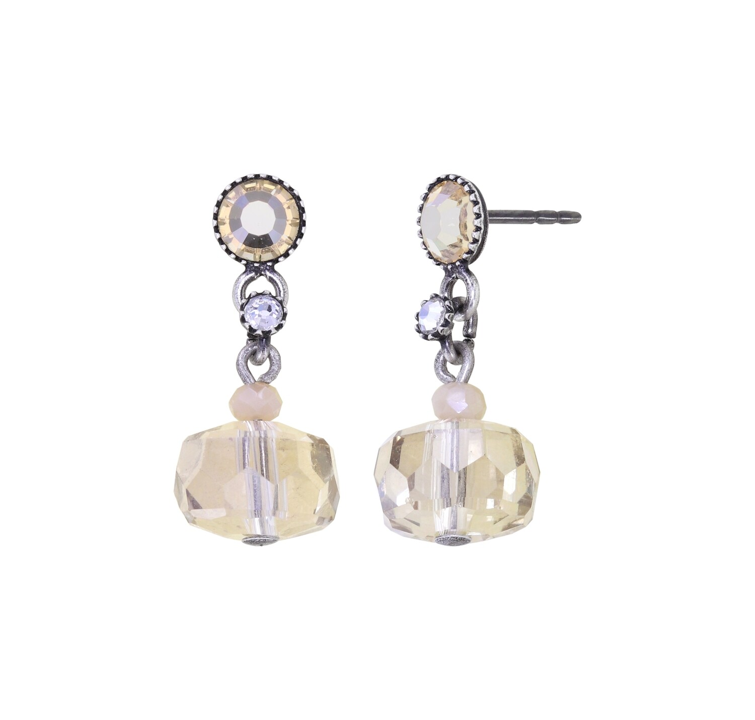Konplott Ohrstecker baumelnd "Bead Snake Jelly" white