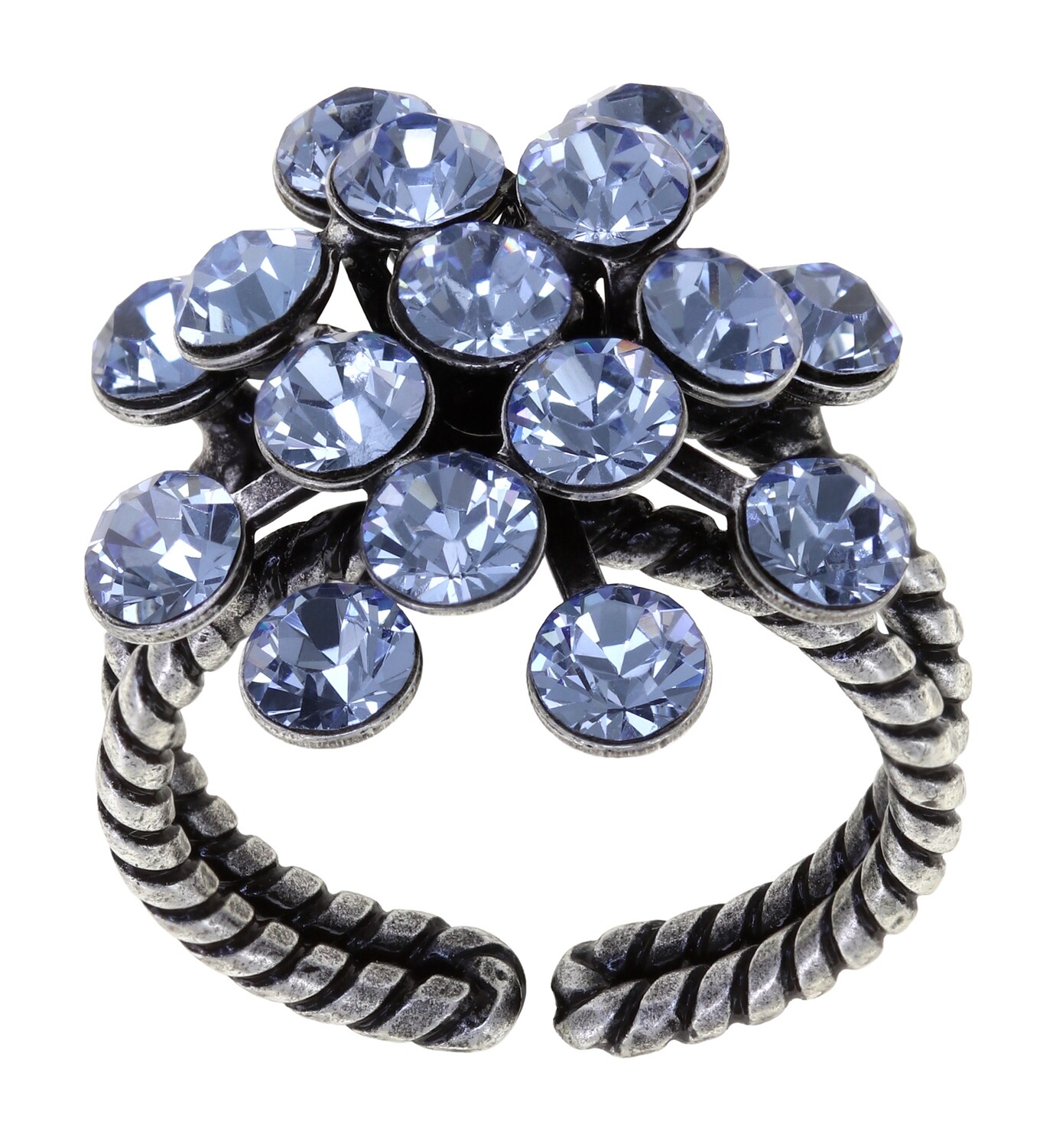 Konplott Ring "Magic Fireball" hellblau