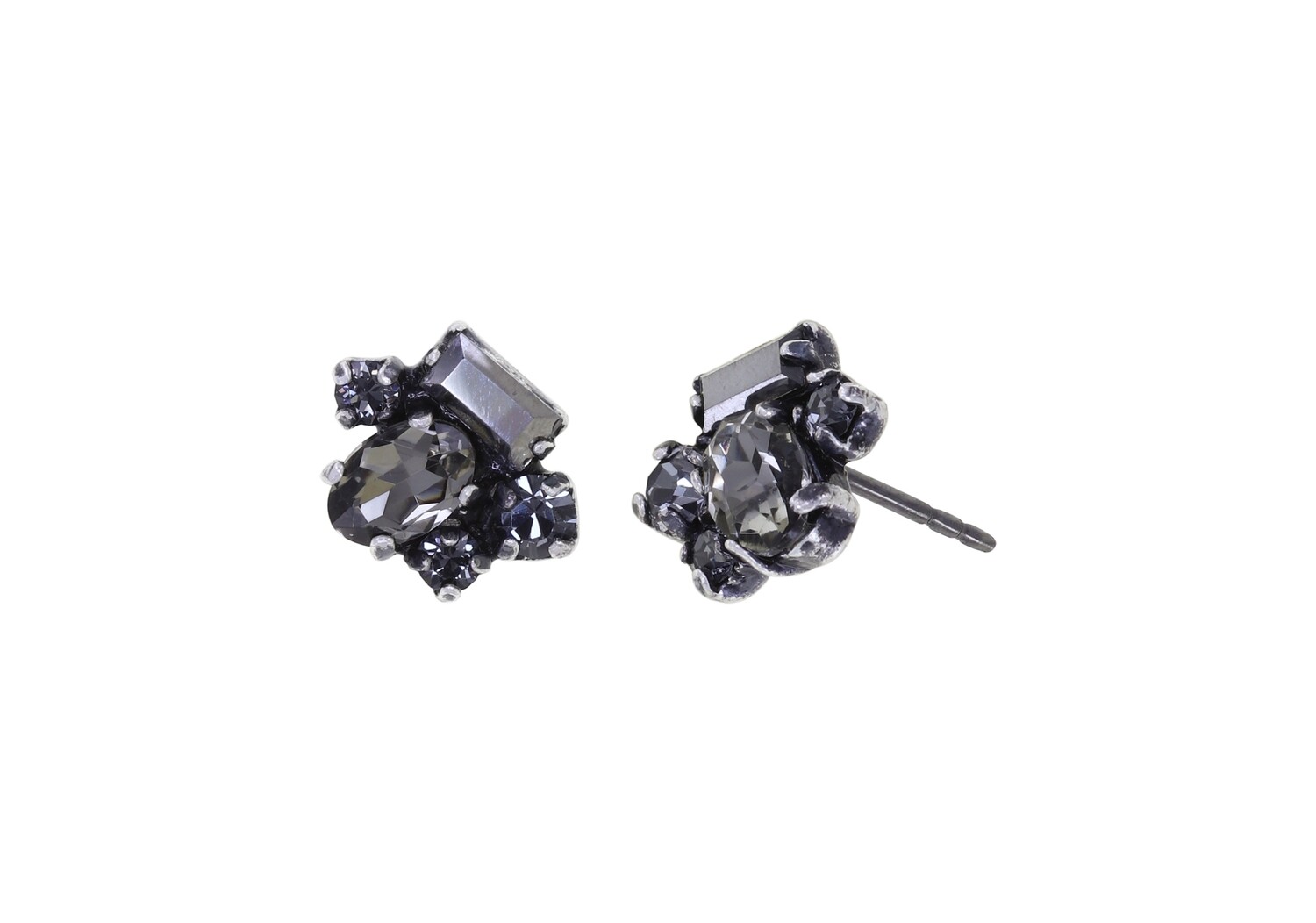 Konplott Ohrstecker "Love Letters" black