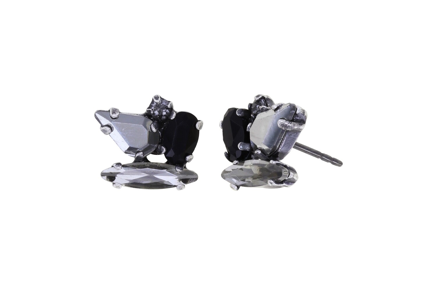 Konplott Ohrstecker "Love Letters" black