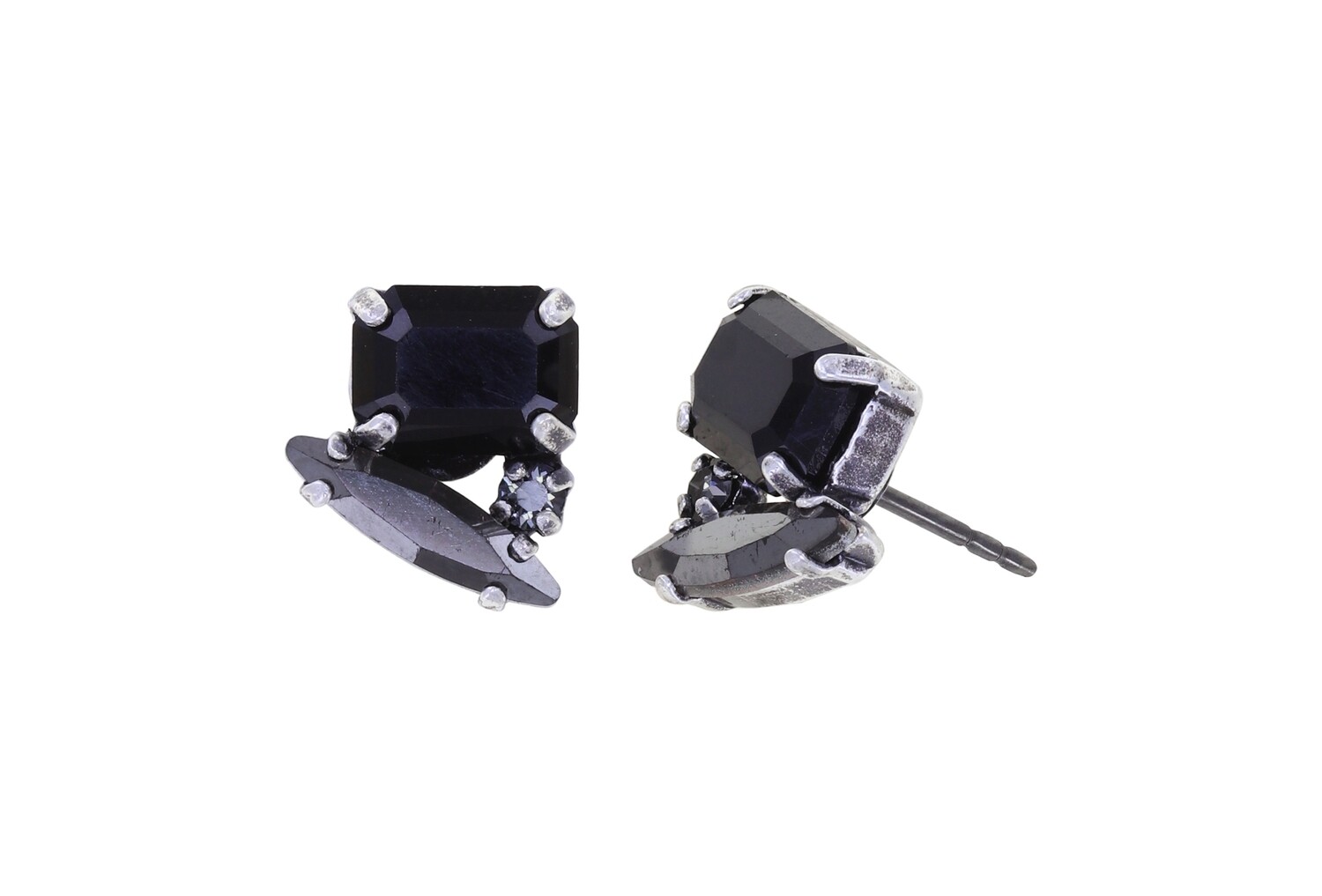 Konplott Ohrstecker "Love Letters" black