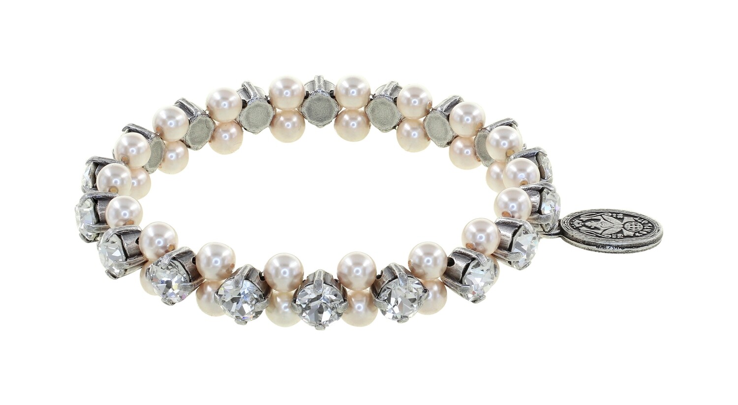 Konplott Armband "Pearl Shadow" weiß S