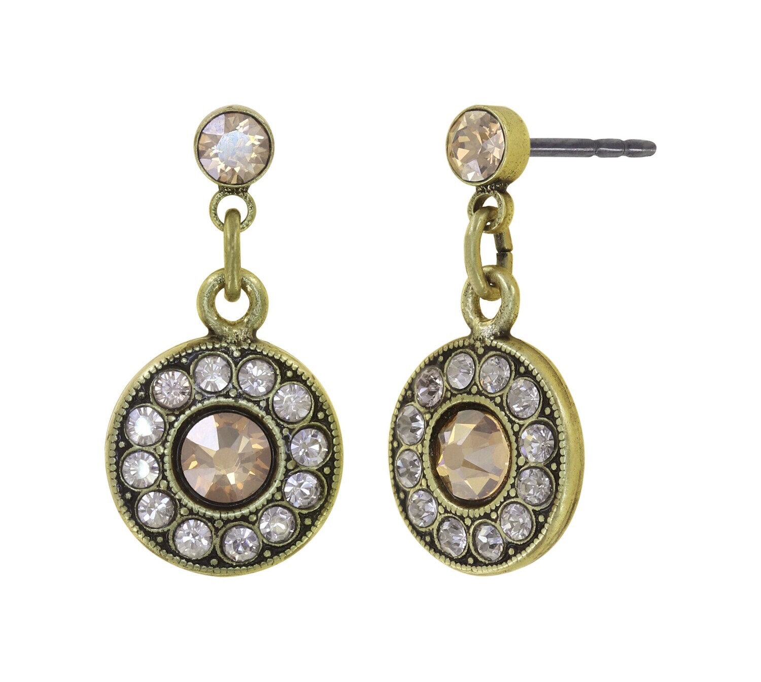​Konplott Ohrstecker baumelnd "Spell on you" grau - beige