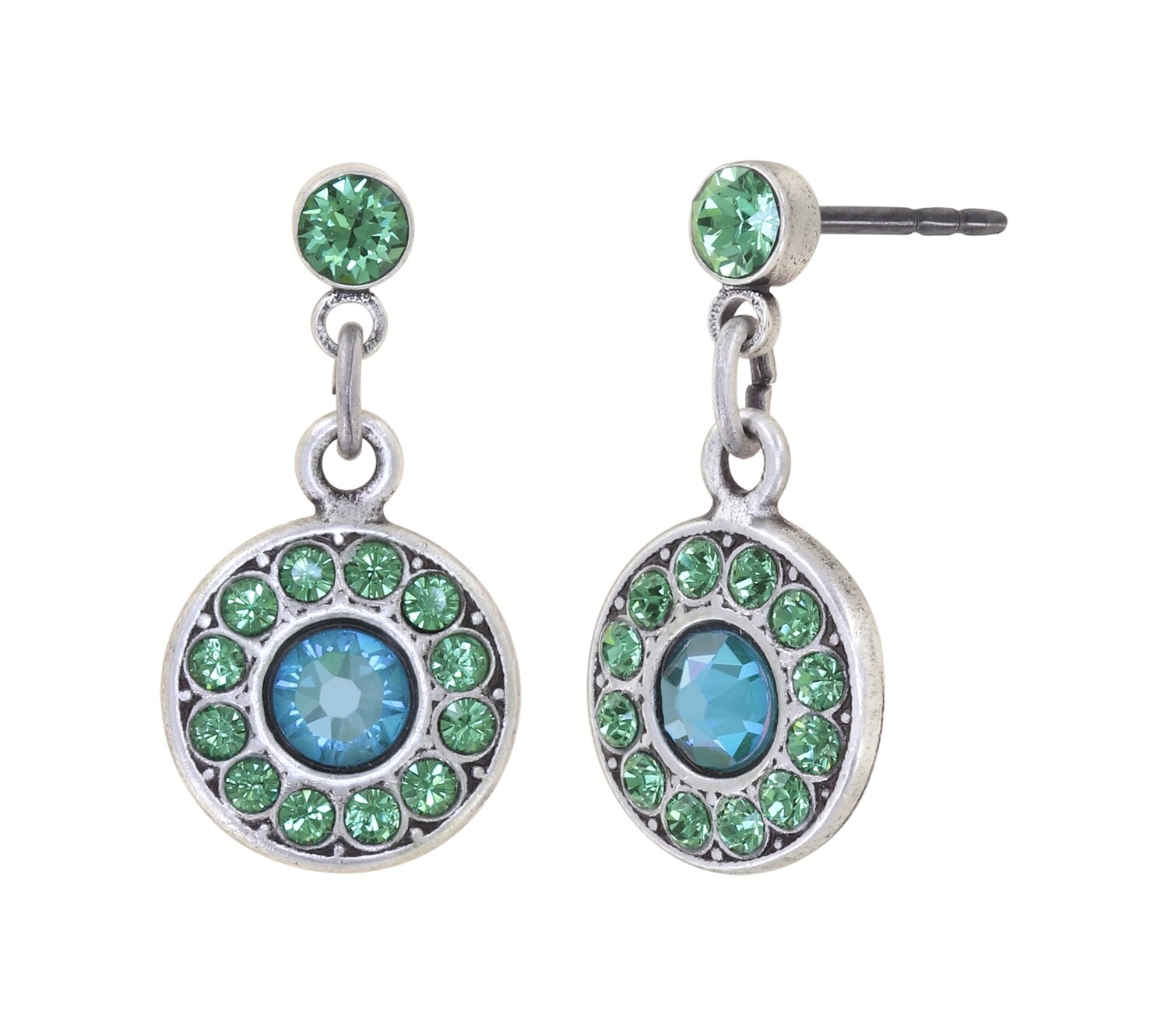 Konplott Ohrstecker baumelnd "Spell on You" blue/ green