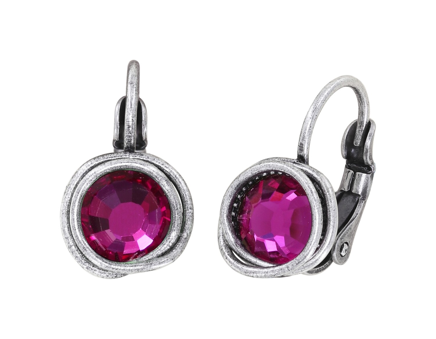 Konplott Ohrhänger "Sparkle Twist" dark rose