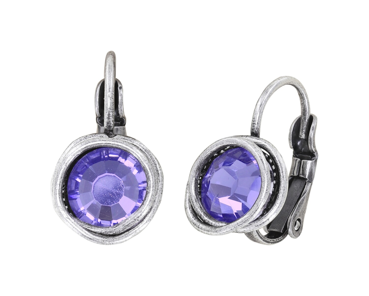 Konplott Ohrhänger "Sparkle Twist" lila