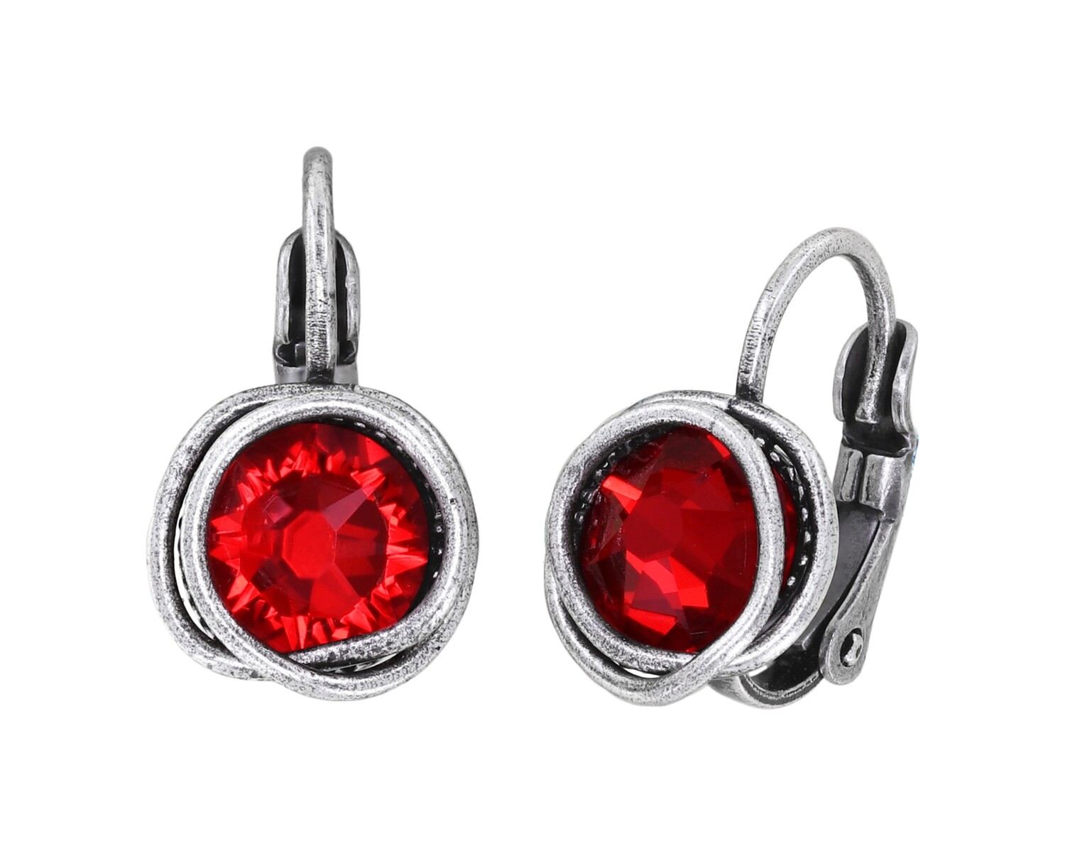 Konplott Ohrhänger "Sparkle Twist" red