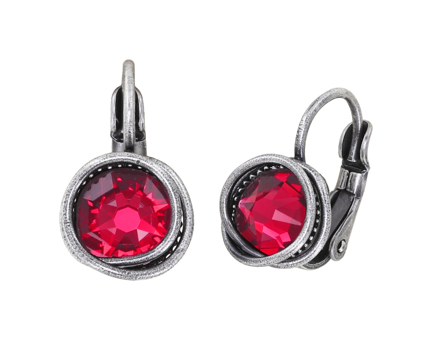 Konplott Ohrhänger "Sparkle Twist" red