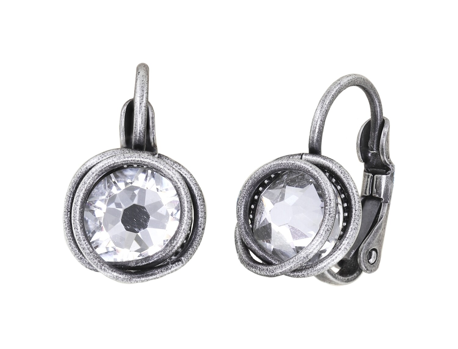 Konplott Ohrhänger "Sparkle Twist" white