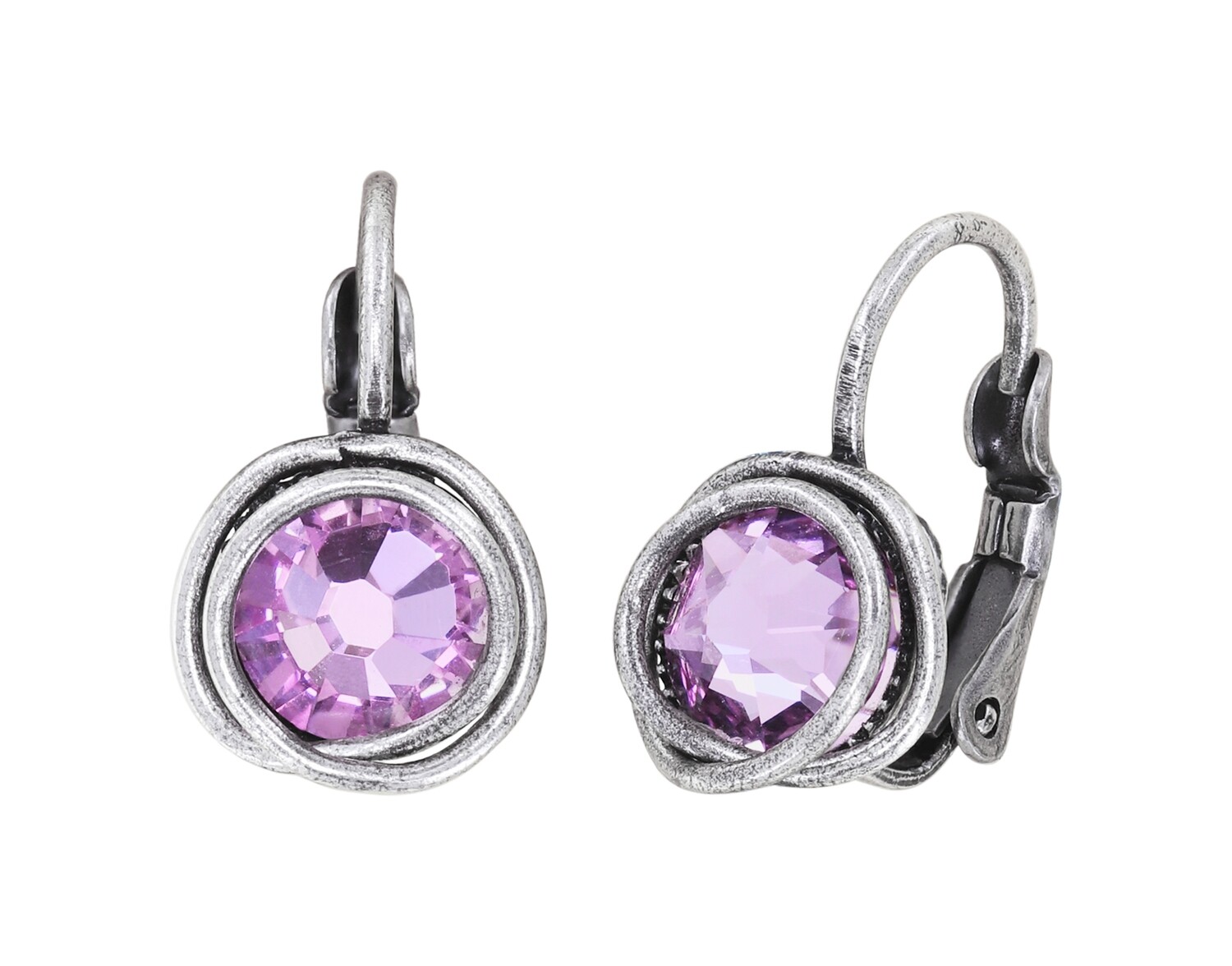 Konplott Ohrhänger "Sparkle Twist" lila