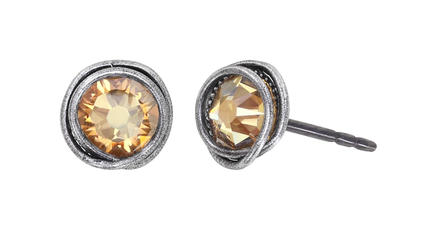 Konplott Ohrstecker "Sparkle Twist" beige