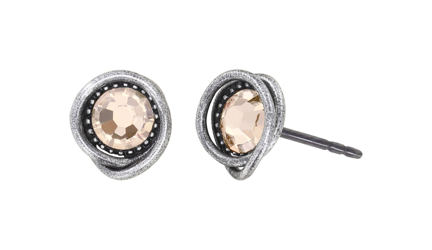 Konplott Ohrstecker "Sparkle Twist" beige