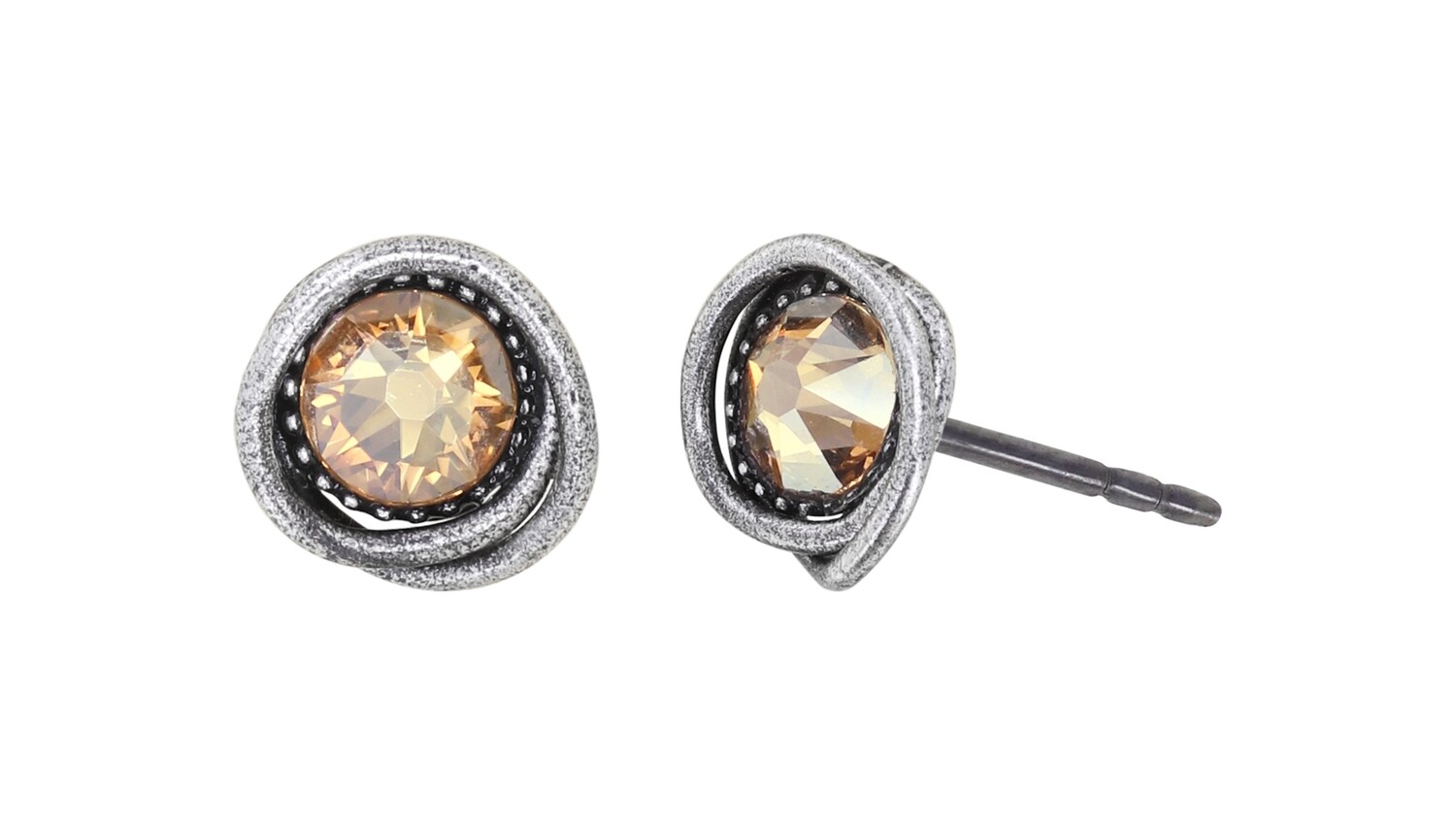 Konplott Ohrstecker "Sparkle Twist" beige