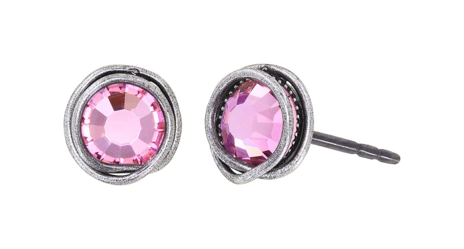 Konplott Ohrstecker "Sparkle Twist" pink