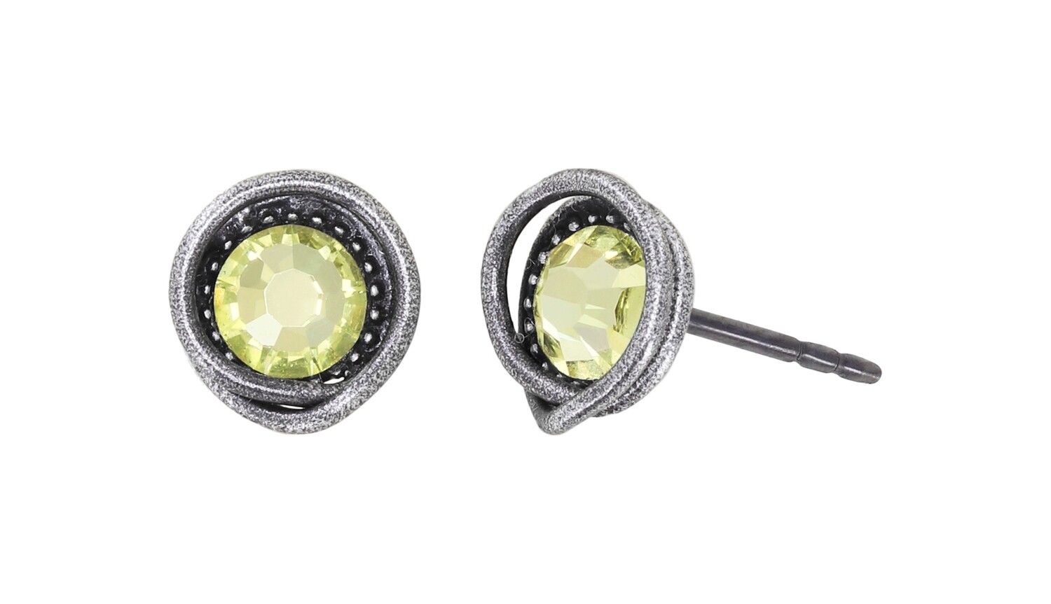 Konplott Ohrstecker "Sparkle Twist" yellow