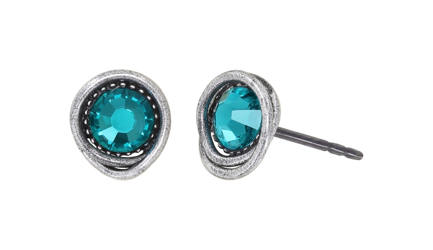 Konplott Ohrstecker "Sparkle Twist" blue/green