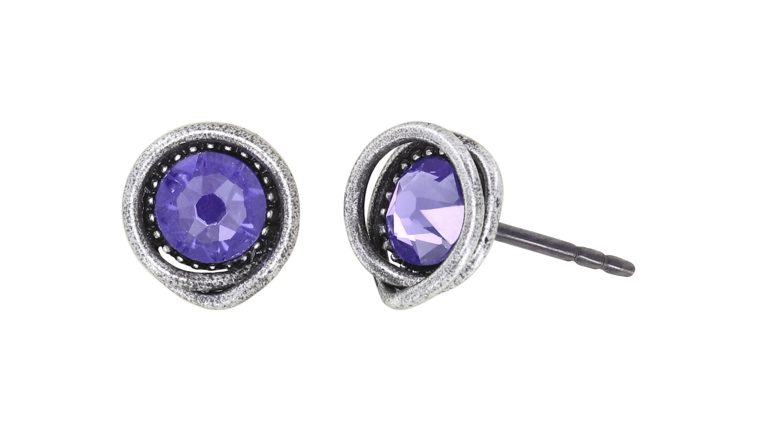 Konplott Ohrstecker "Sparkle Twist" lila