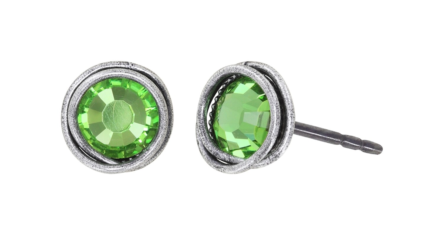 Konplott Ohrstecker "Sparkle Twist" green