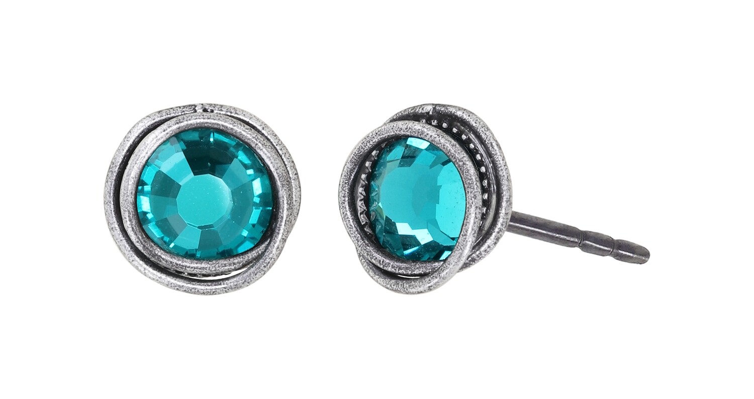 Konplott Ohrstecker "Sparkle Twist" blue/green