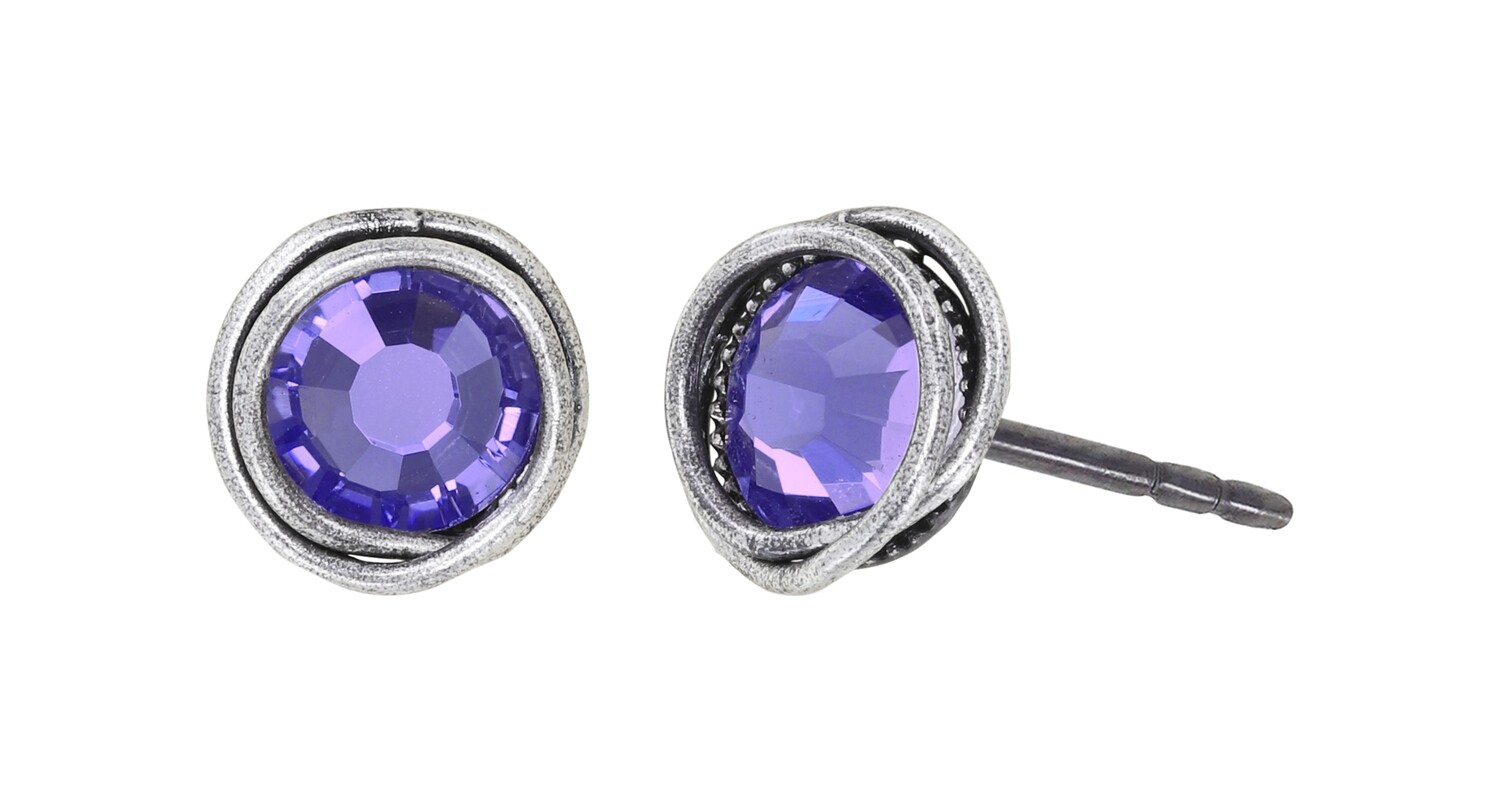 Konplott Ohrstecker "Sparkle Twist" lila