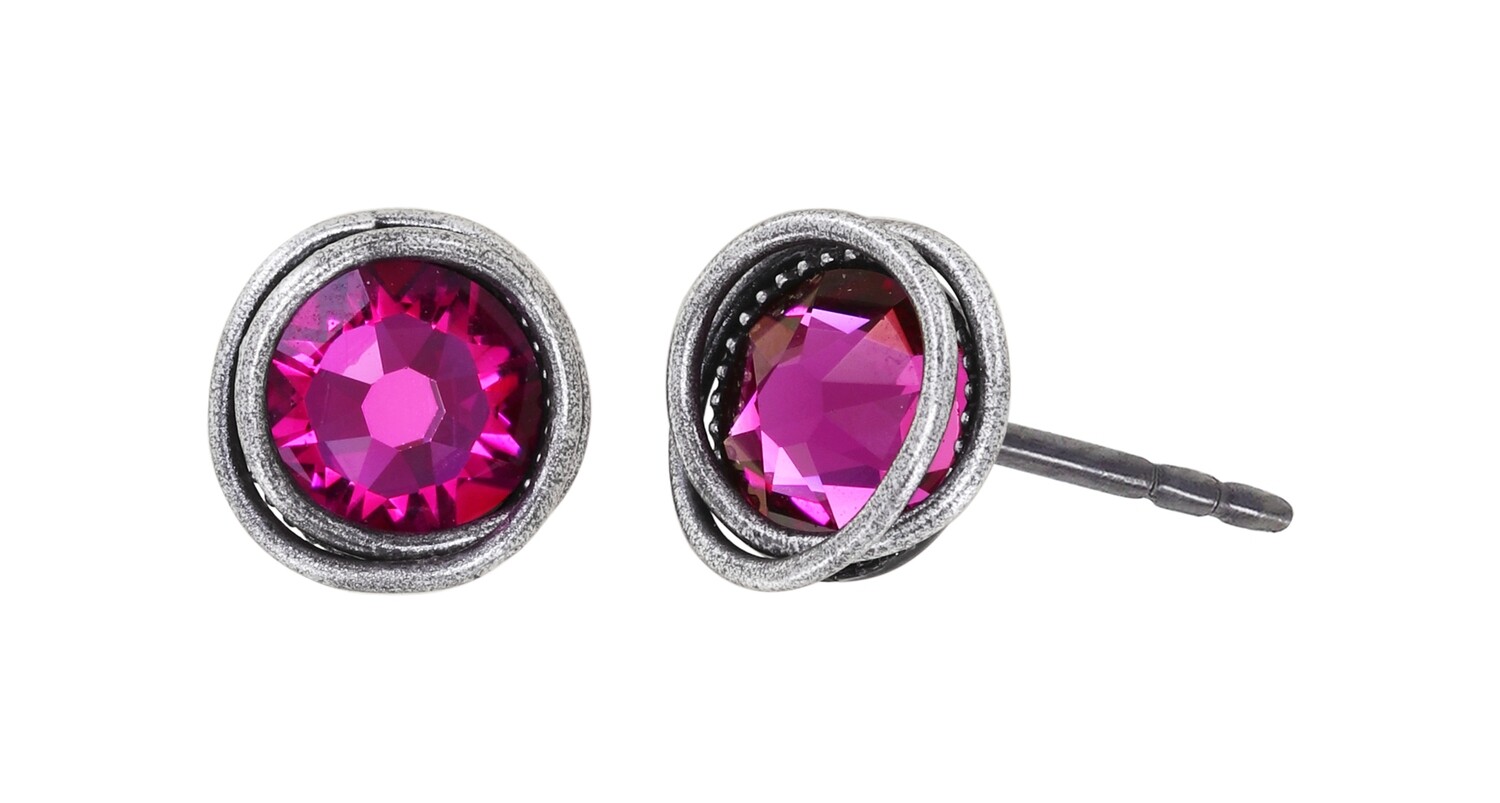 Konplott Ohrstecker "Sparkle Twist" pink