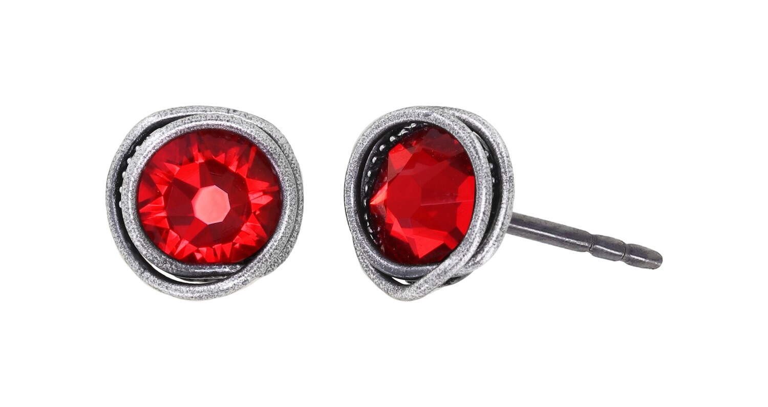Konplott Ohrstecker "Sparkle Twist" red